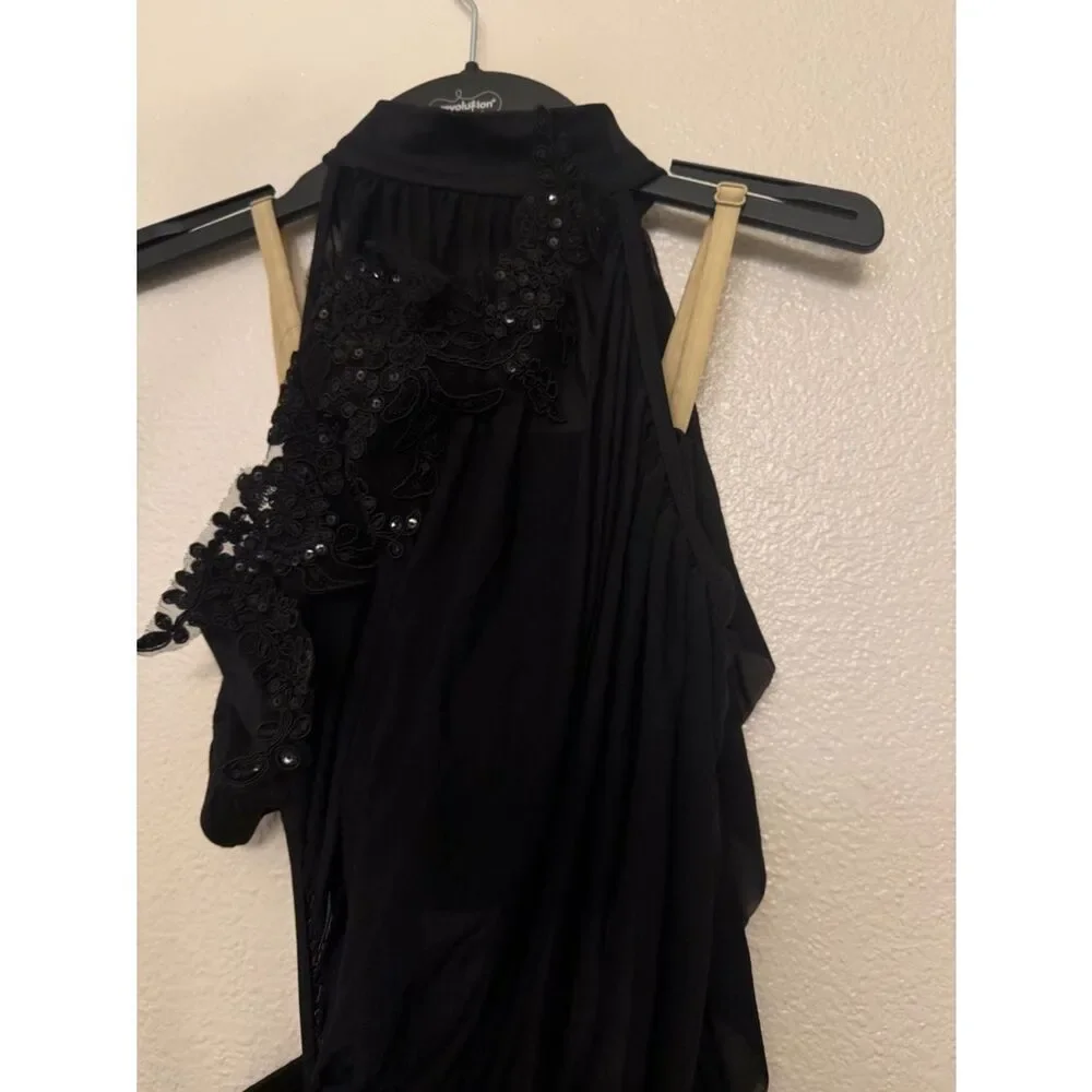 Revolution Tenth House dance costume black jumpsuit ELUSIVE TH23126 LA adult